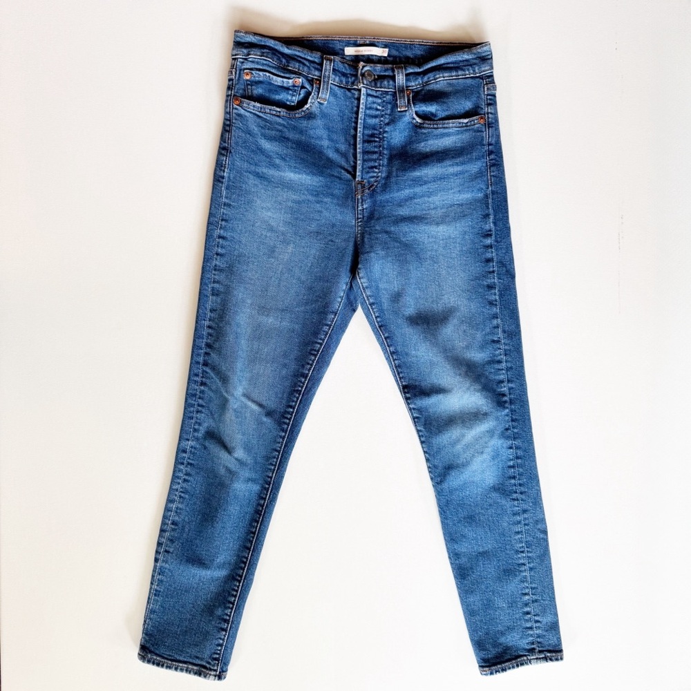 Levi’s Wedgie Skinny Jeans High Rise Dark Wash Button Fly Vintage Icon Fit Sz 30